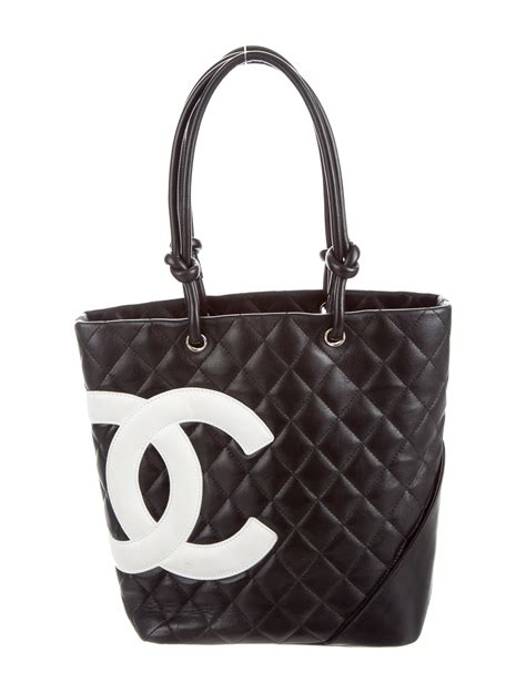 chanel cambon line cotton club black tote bag|chanel cambon handbags.